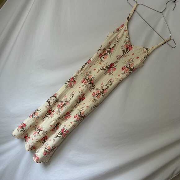 Reformation Slip Dress Floral L Strappy L Midi - Picture 4 of 9